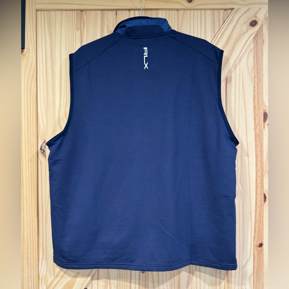 RLX Ralph Lauren Men’s Golf Vest Blue Size XL NWT - Picture 3 of 11